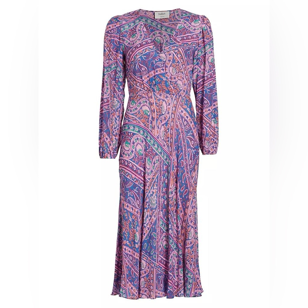 BA&SH Frankie Paisley Midi Dress - Picture 7 of 11